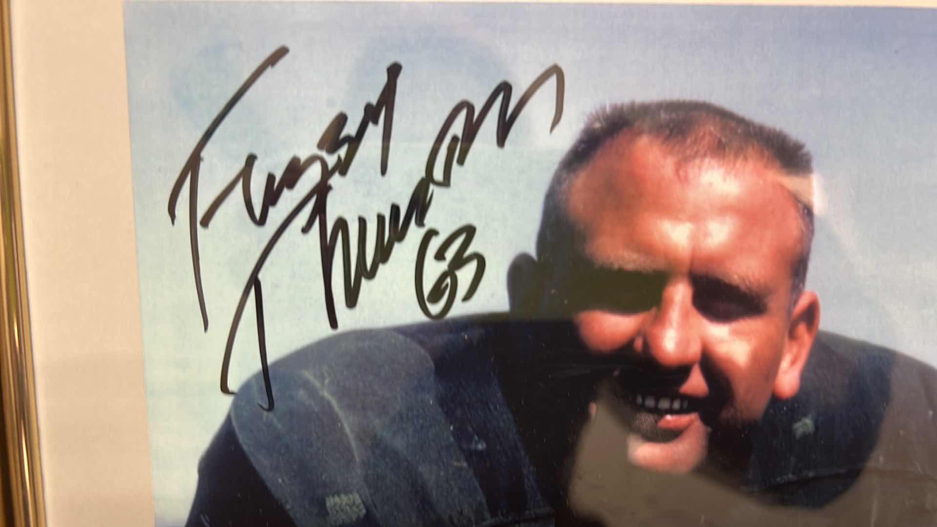 Photo 1 of 3 - AUTOGRAPHED FOOTBALL PLAYERS 8” x 10” FRAMED PHOTOGRAPHS