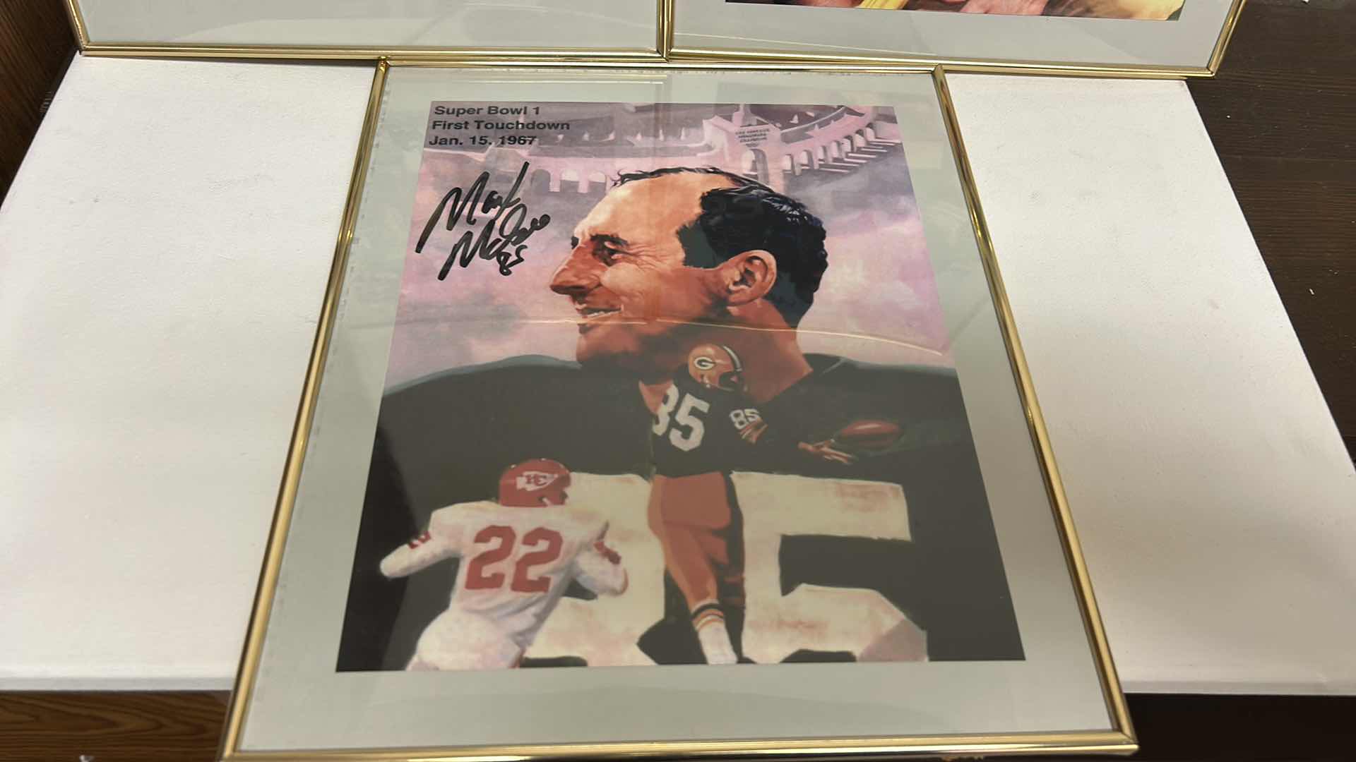 Photo 4 of 3 - AUTOGRAPHED FOOTBALL PLAYERS 8” x 10” FRAMED PHOTOGRAPHS