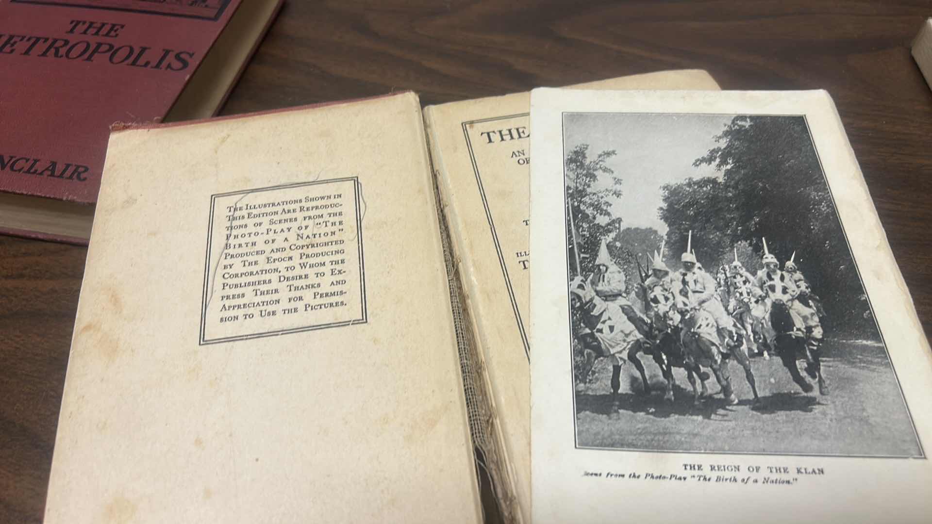 Photo 1 of 2 VINTAGE HARDCOVER BOOKS, UPTON SINCLAIR & THOMAS DIXON AUTHORS