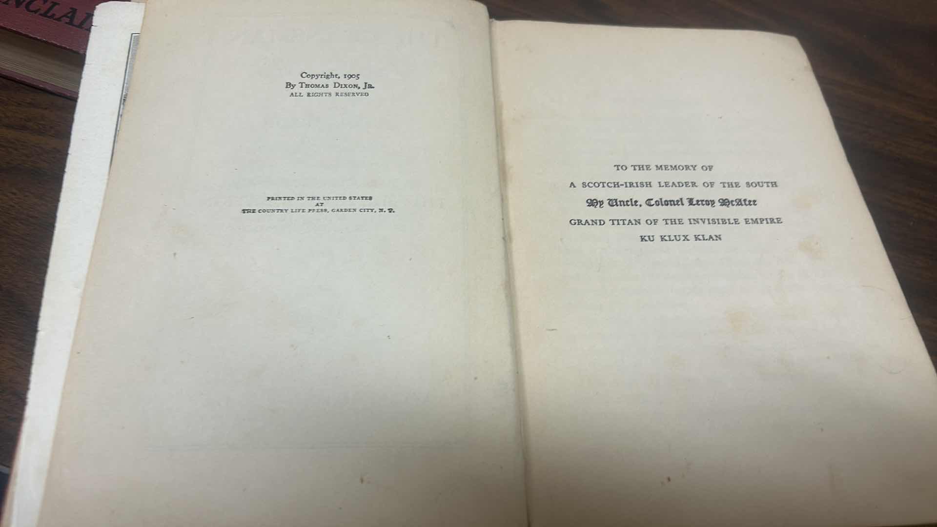 Photo 1 of 2 VINTAGE HARDCOVER BOOKS, UPTON SINCLAIR & THOMAS DIXON AUTHORS