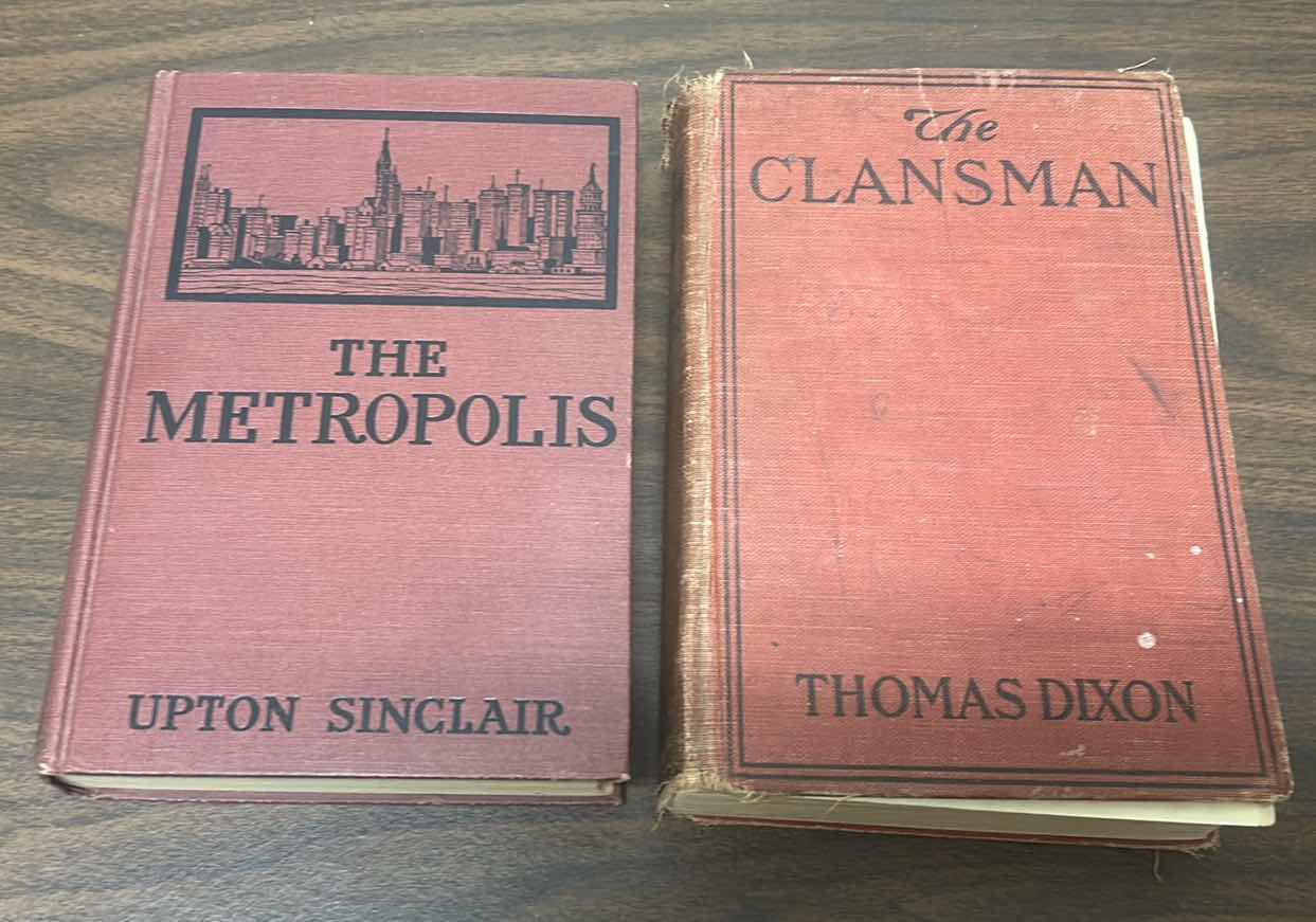 Photo 1 of 2 VINTAGE HARDCOVER BOOKS, UPTON SINCLAIR & THOMAS DIXON AUTHORS