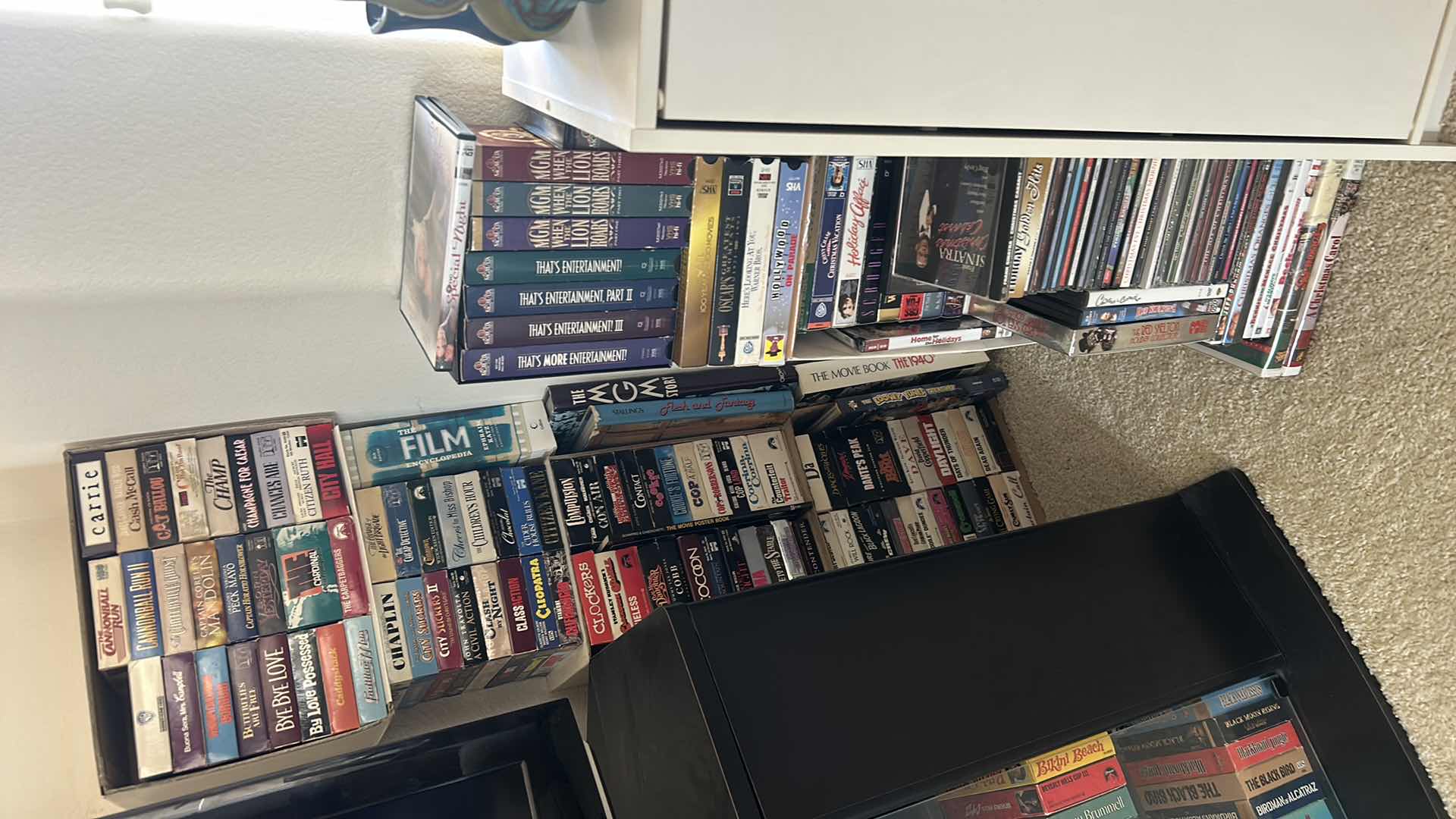 Photo 1 of 2 STACKS VHS TAPES, CD’s AND BOOKS