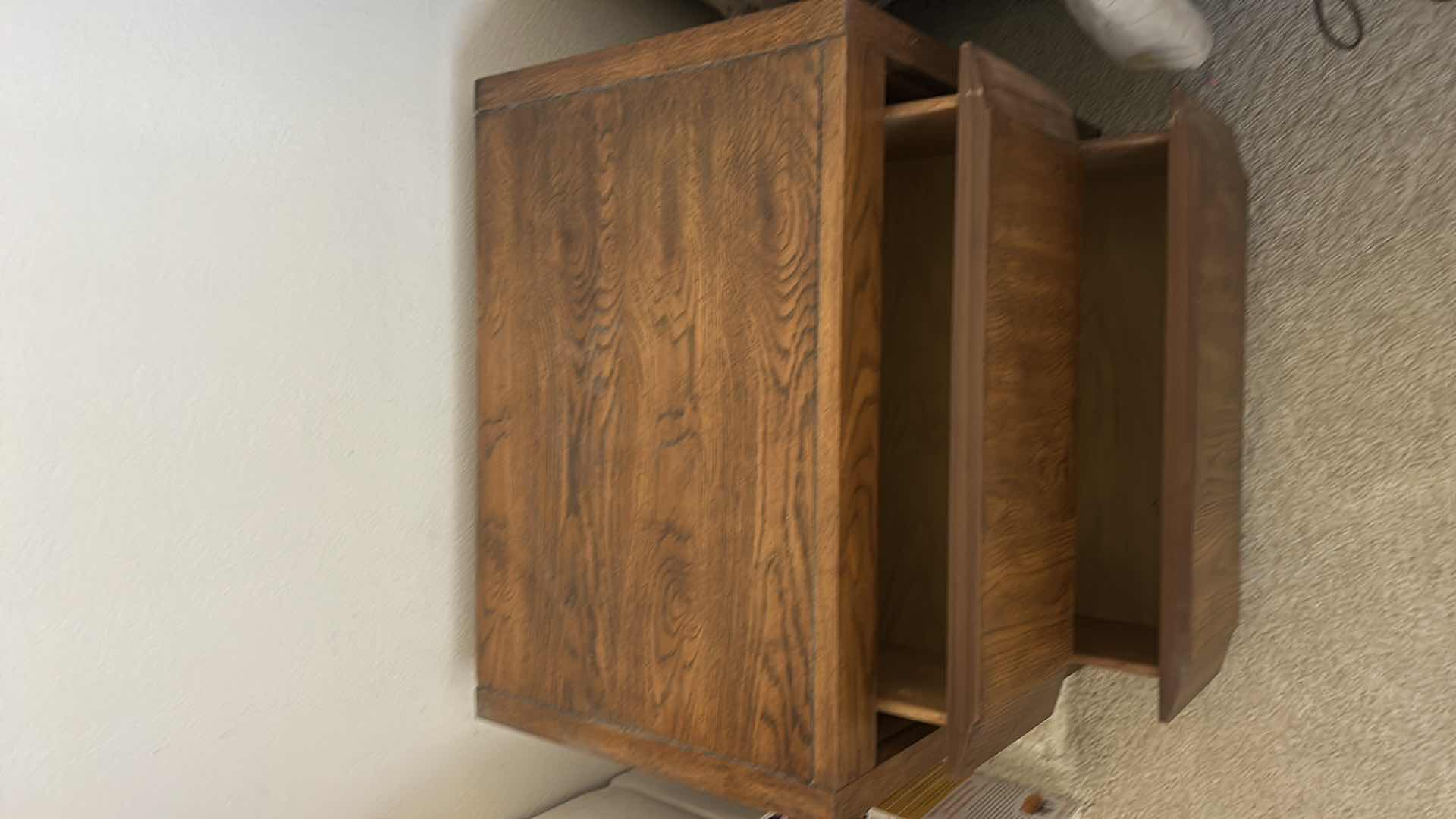 Photo 3 of 2 MATCHING VINTAGE 2 DRAWER NIGHT STANDS