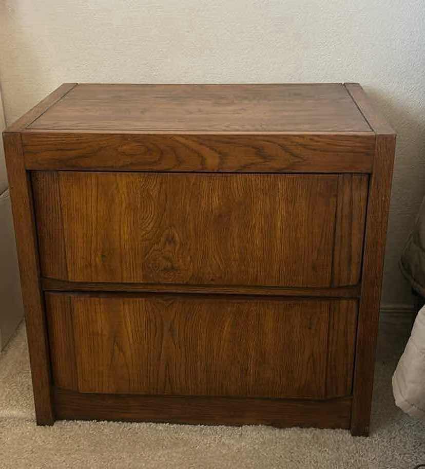Photo 1 of 2 MATCHING VINTAGE 2 DRAWER NIGHT STANDS