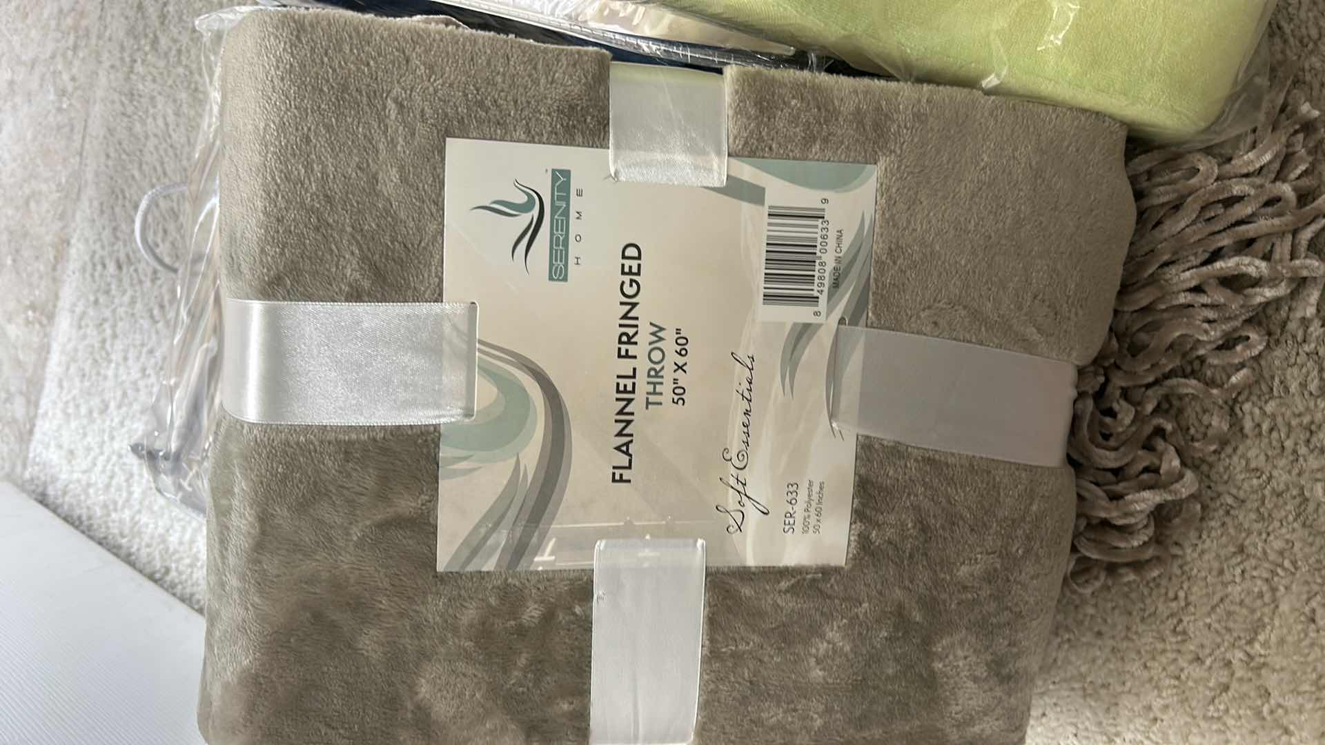 Photo 1 of 5 NEW- 2 FLEECE BATHROBES, THROW, BLANKET AND PILLOW