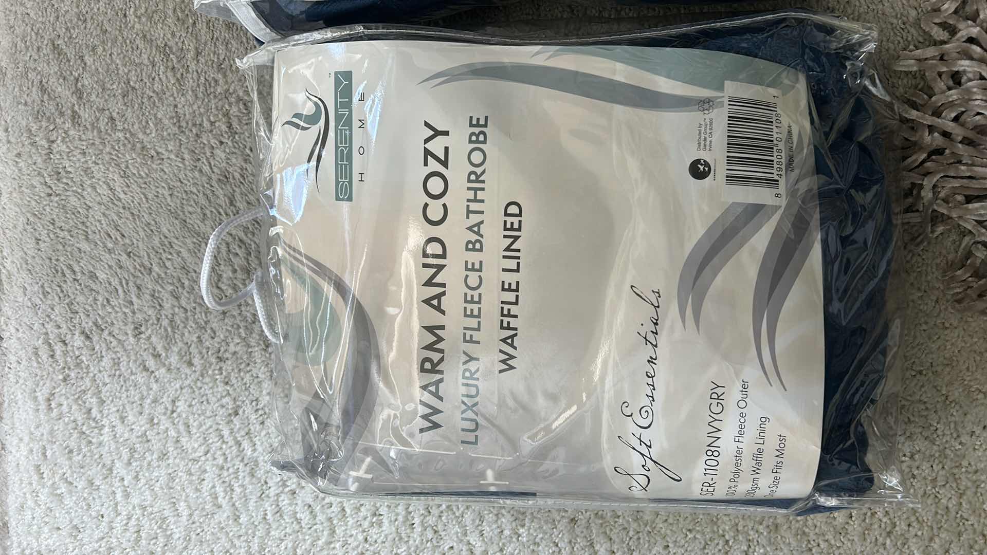 Photo 1 of 5 NEW- 2 FLEECE BATHROBES, THROW, BLANKET AND PILLOW