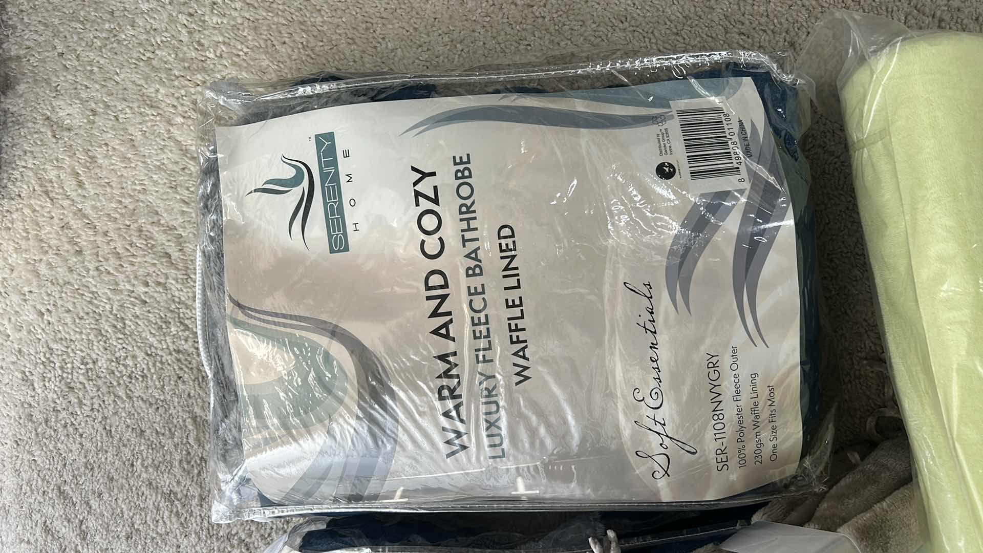 Photo 1 of 5 NEW- 2 FLEECE BATHROBES, THROW, BLANKET AND PILLOW