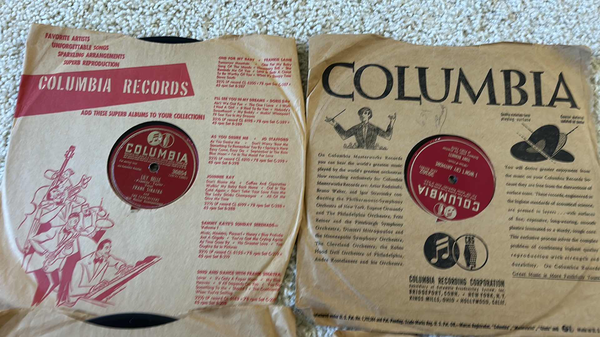 Photo 1 of 4 VINTAGE RECORD ALBUMS - COLUMBIA