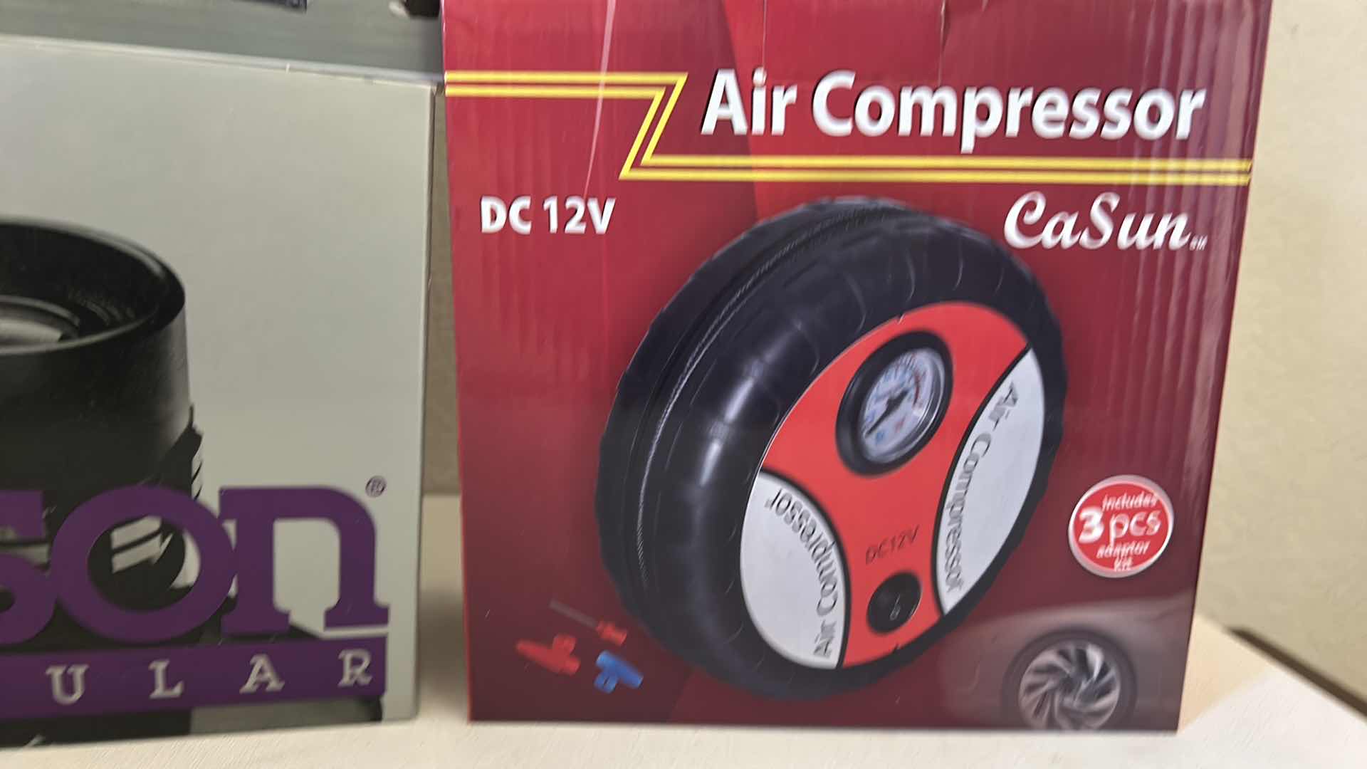 Photo 1 of 4 NEW BOXED ITEMS - BINOCULARS, FURNITURE SLIDERS, AIR COMPRESSOR AND MANICURE SET