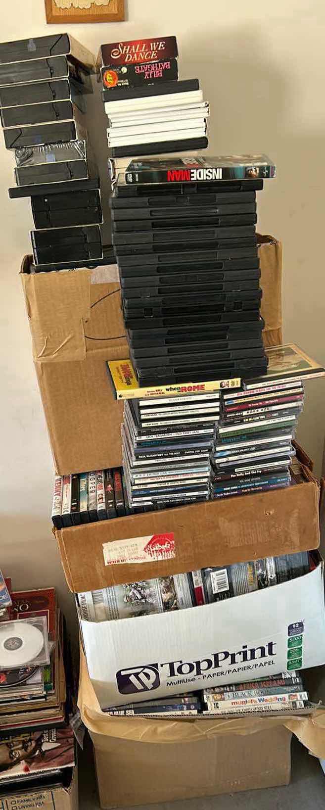 Photo 1 of 4 BOXES AND MORE OF VHS, DVD, AND MORE