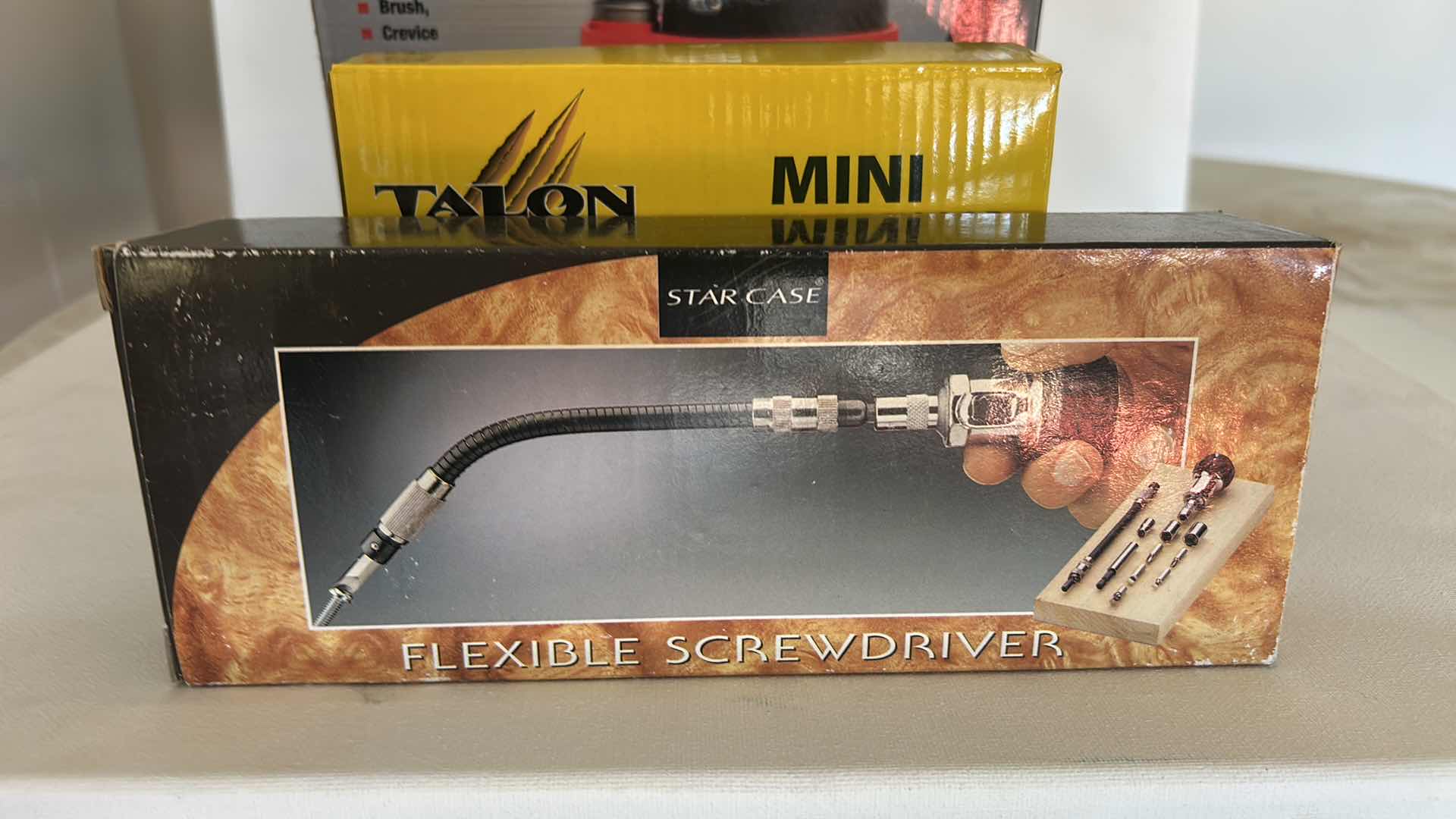 Photo 1 of 3 NEW GARAGE ITEMS - WET AND DRY AUTO VACUUM, FLEXIBLE SCREWDRIVER, MINI AIR COMPRESSOR