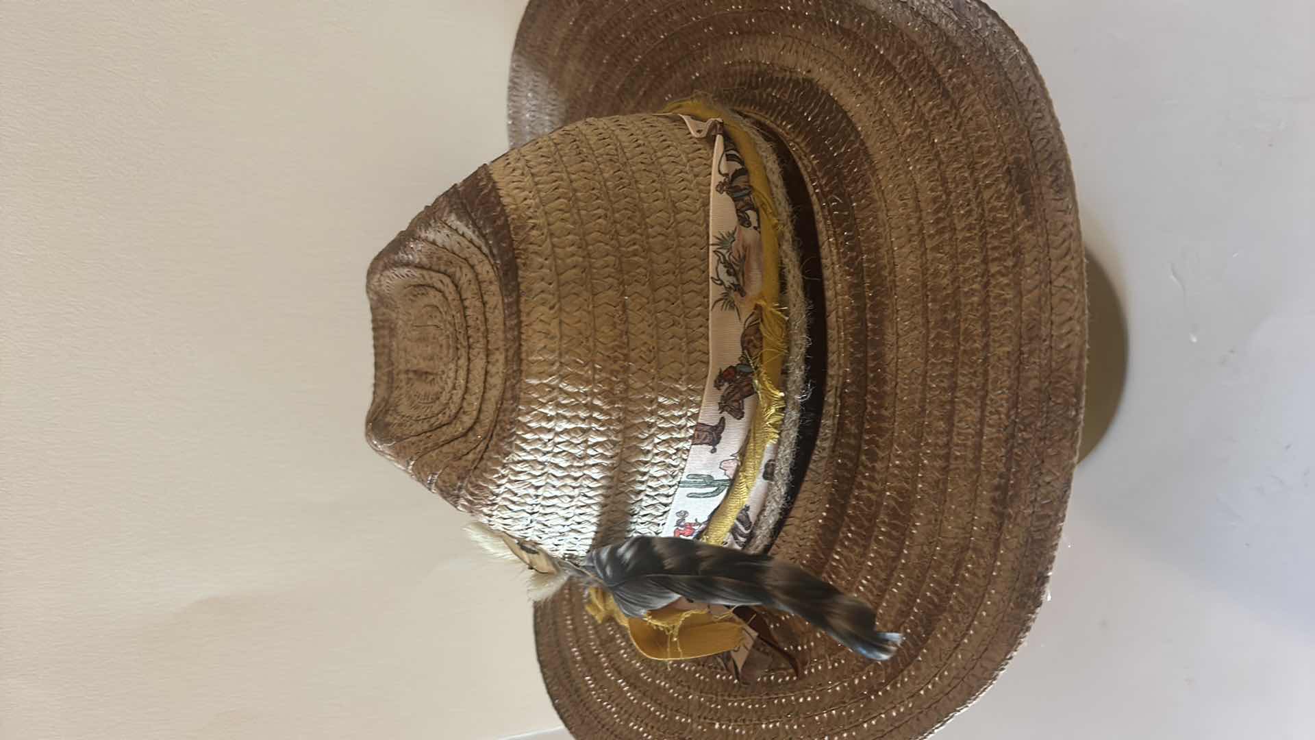 Photo 5 of NEW CUSTOM DESIGNED STRAW COWGIRL HAT (SIZABLE)