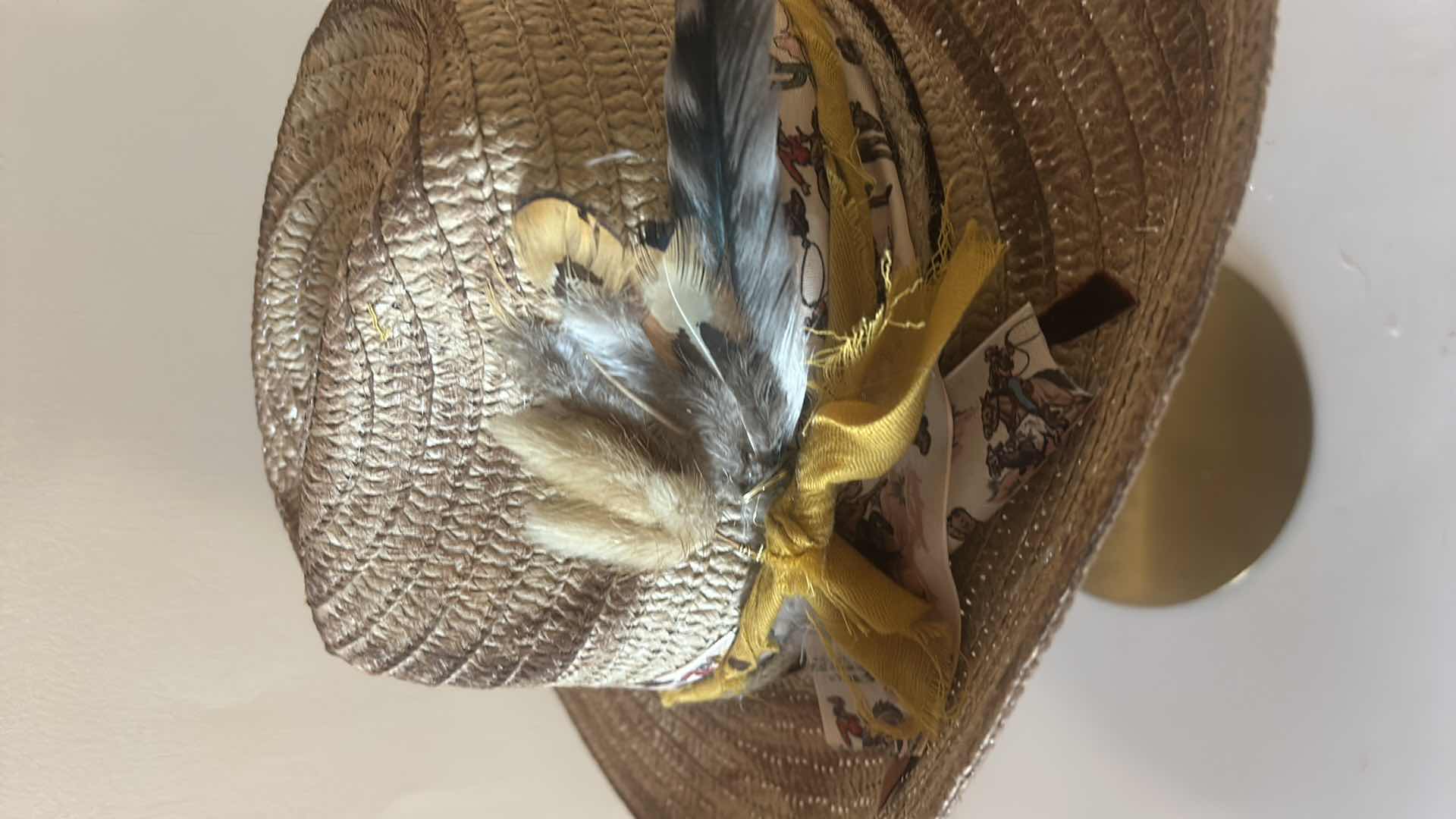 Photo 6 of NEW CUSTOM DESIGNED STRAW COWGIRL HAT (SIZABLE)
