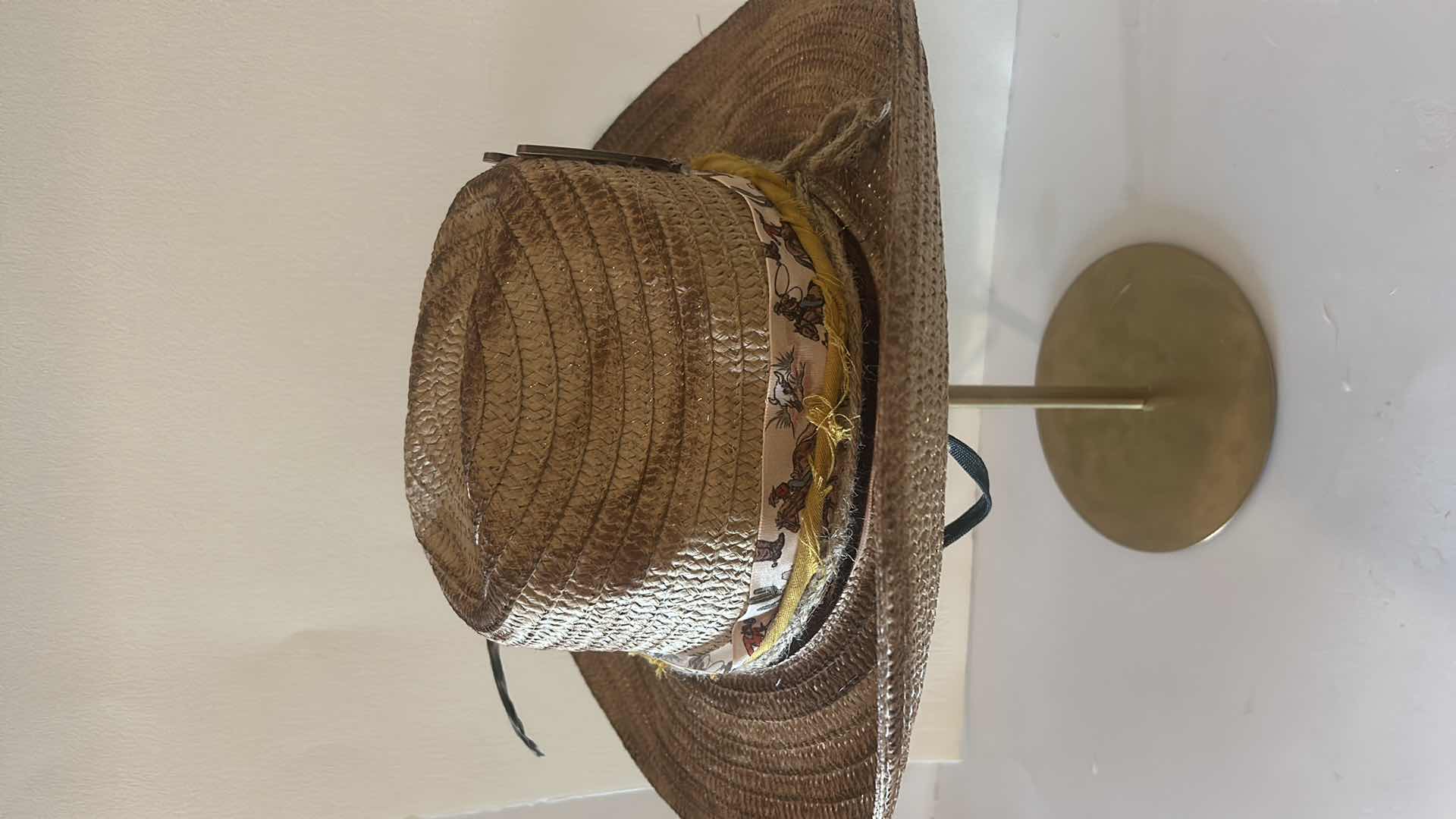Photo 4 of NEW CUSTOM DESIGNED STRAW COWGIRL HAT (SIZABLE)