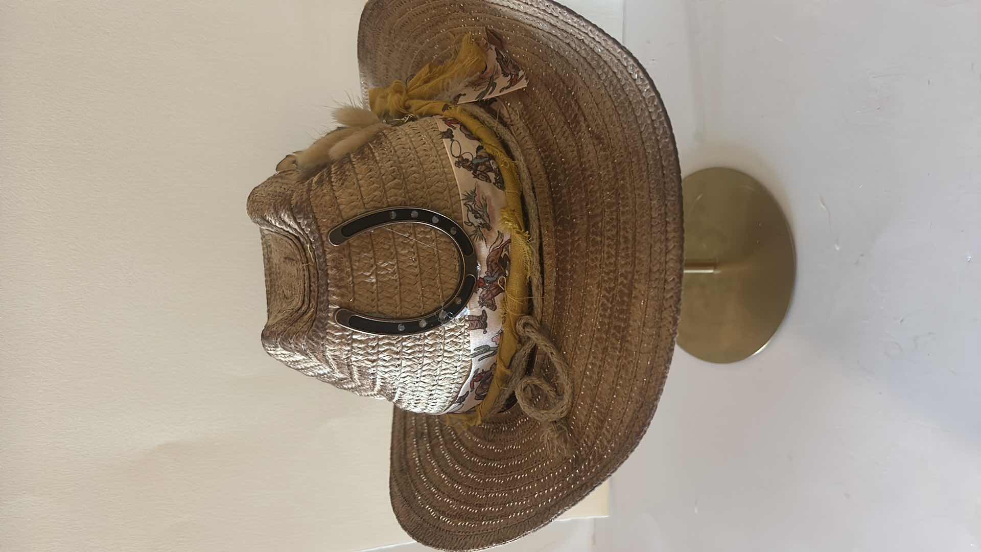 Photo 1 of NEW CUSTOM DESIGNED STRAW COWGIRL HAT (SIZABLE)