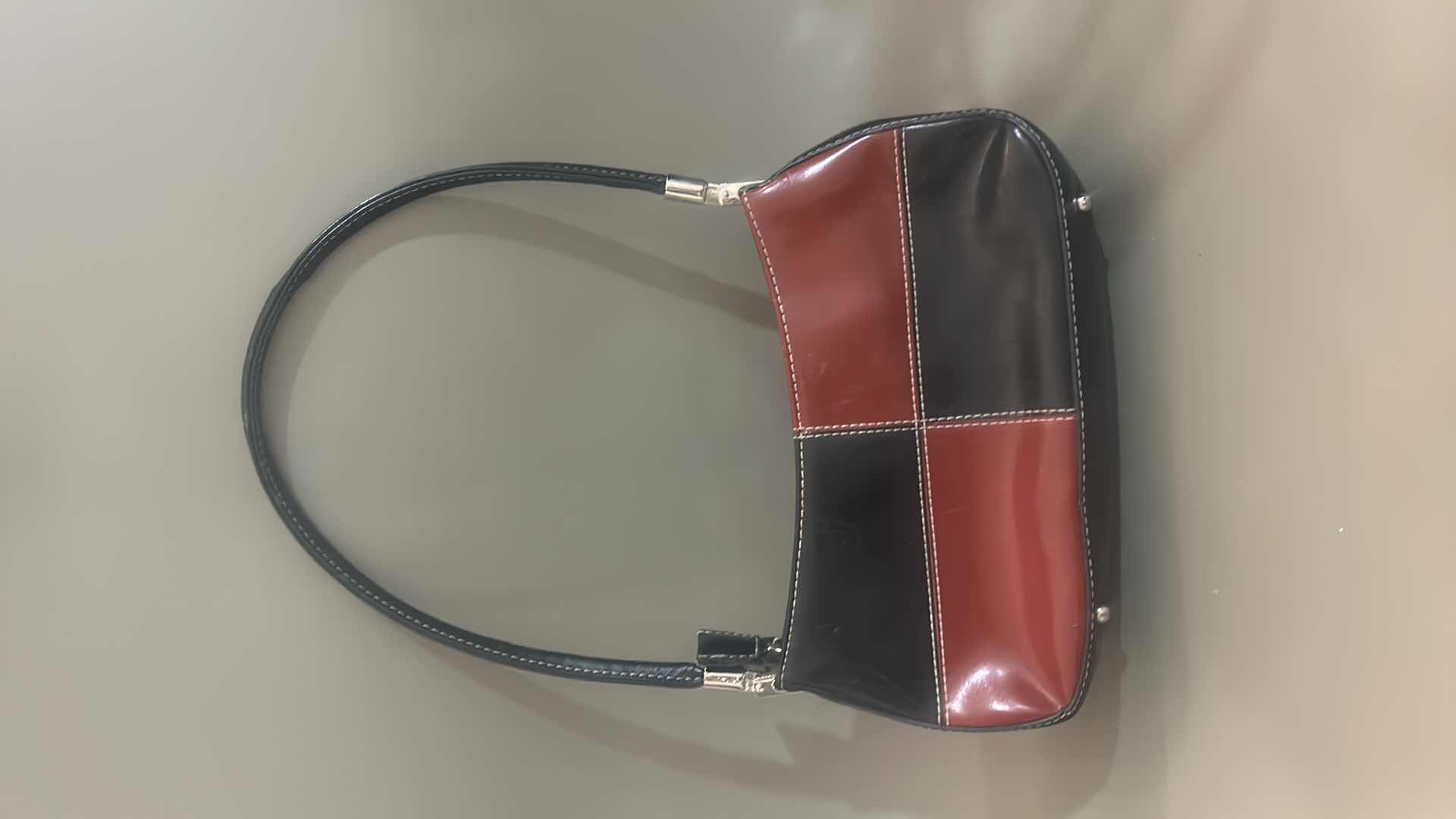 Photo 1 of  PRADA HANDBAG - SMALL BLACK AND RED