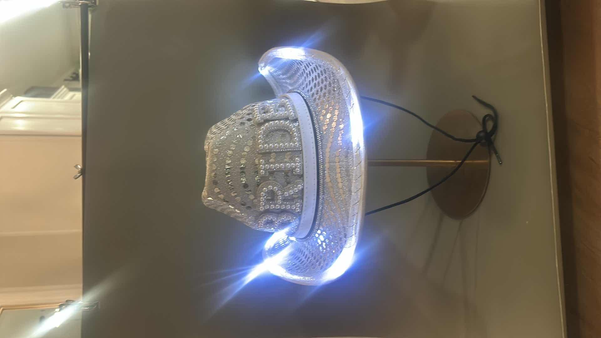 Photo 1 of NEW CUSTOM DESIGNED SPARKLING LIGHT COWGIRL “BRIDE” HAT