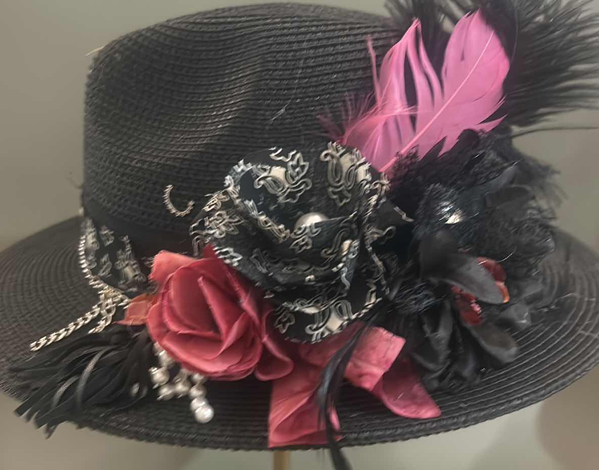 Photo 1 of NEW CUSTOM DESIGNED STRAW FEDORA HAT (ADJUSTABLE)