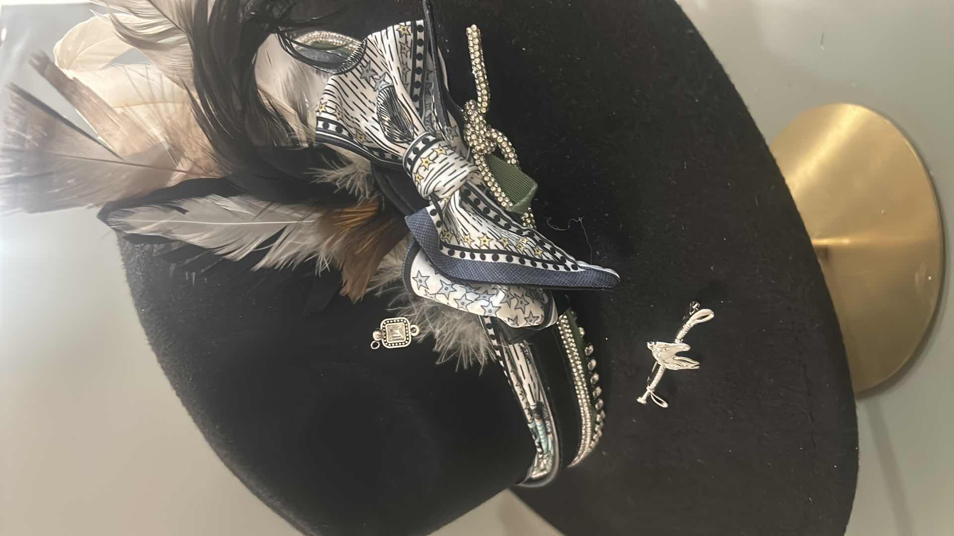 Photo 1 of NEW CUSTOM DESIGN FELT FEDORA COWGIRL HAT (ADJUSTABLE)