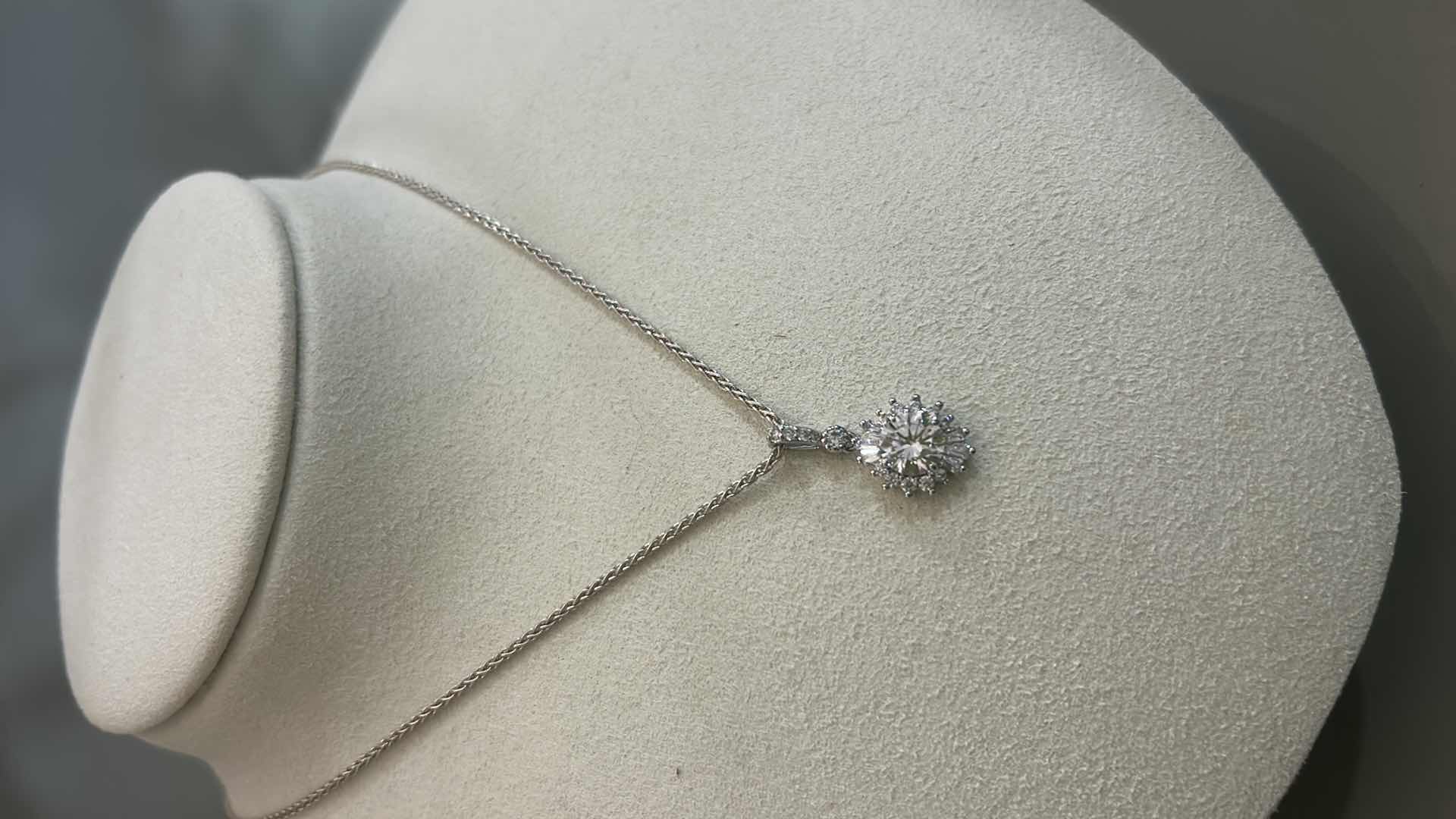 Photo 1 of FINE JEWELRY- .925 STERLING SILVER 16” CHAIN WITH PENDANT