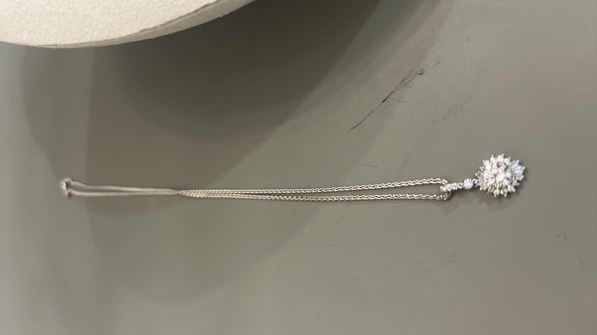 Photo 1 of FINE JEWELRY- .925 STERLING SILVER 16” CHAIN WITH PENDANT