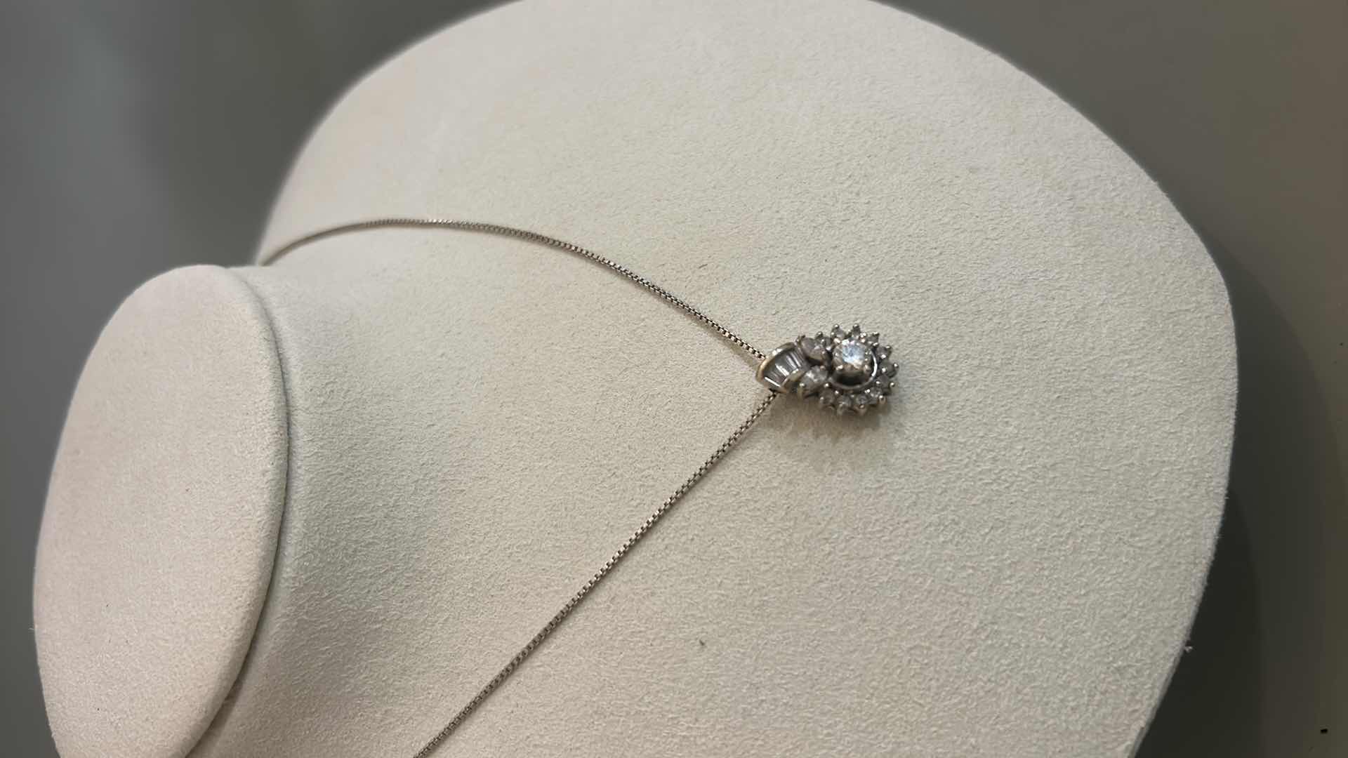 Photo 1 of FINE JEWELRY- .925 STERLING SILVER 20” CHAIN WITH PENDANT