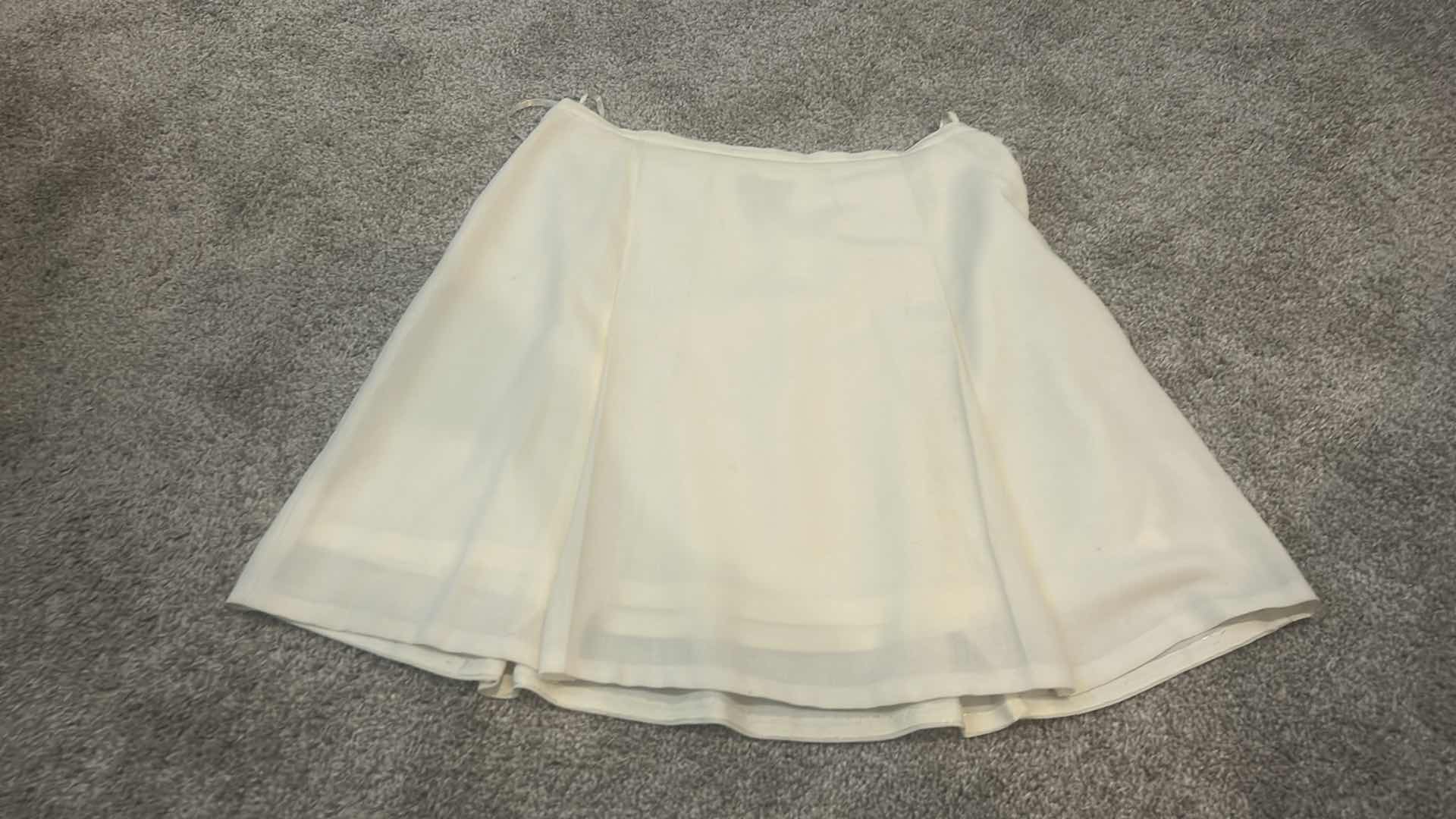 View 5 of WOMENSWEAR / JOSEPHINE CHAUS 100% SILK JACKET WITH BROOCH AND IVORY SKIRT, BOTH SIZE 16