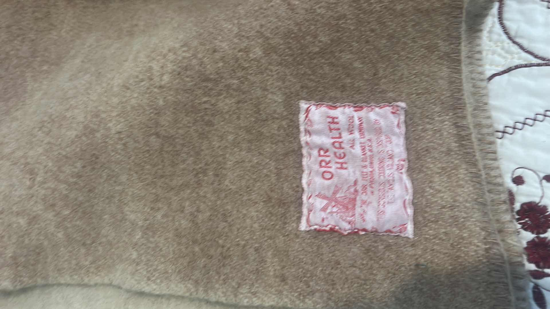 Photo 1 of ORR HEALTH ALL WOOL BLANKET