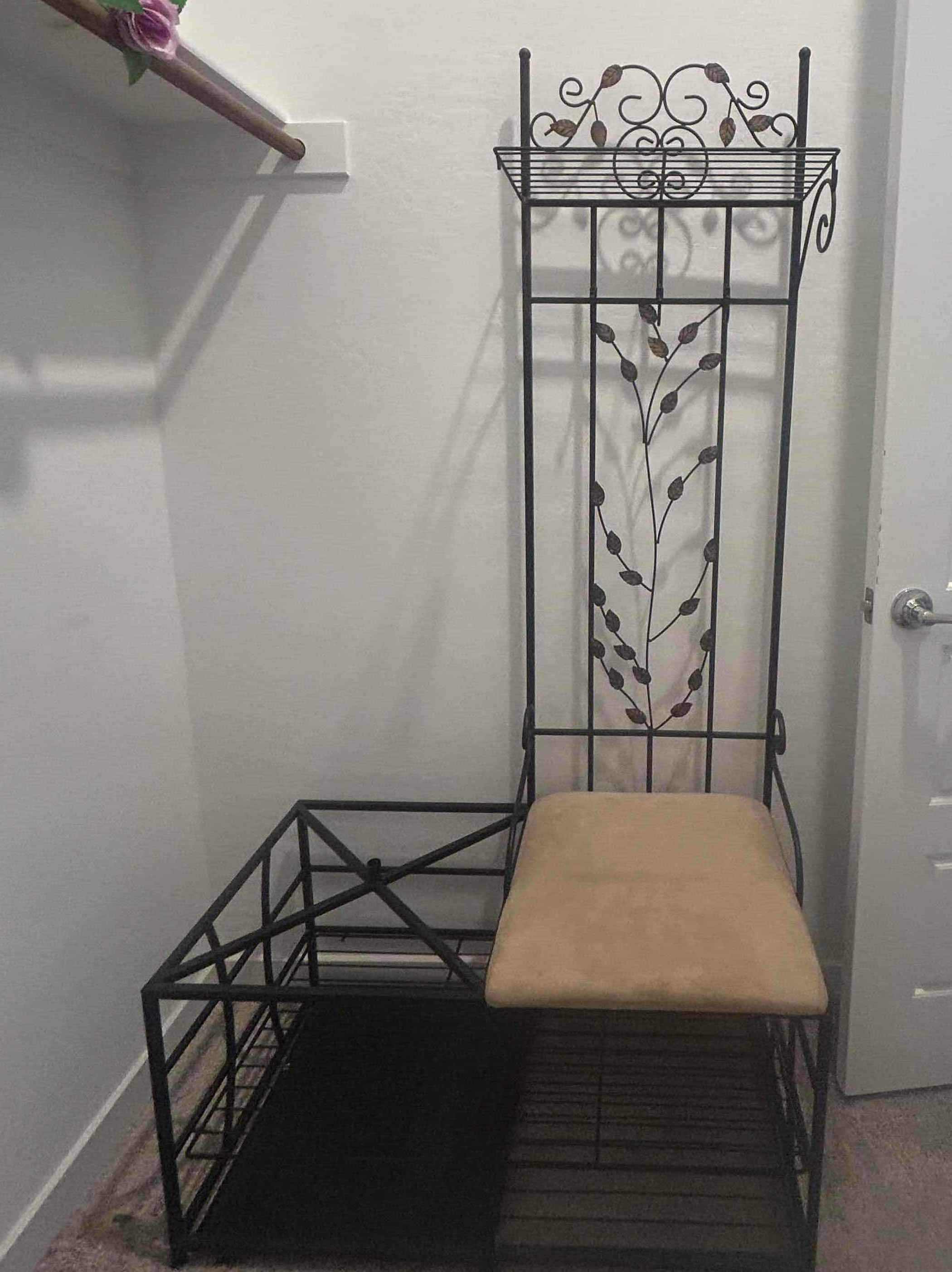 Photo 1 of METAL RACK WITH SEAT H 6’ 36” x 19”