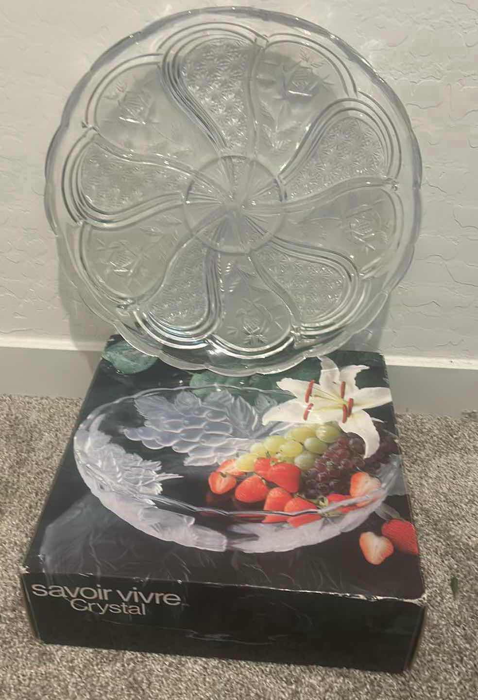 Photo 1 of CRYSTAL BOWL AND CRYSTAL SERVING PLATTER