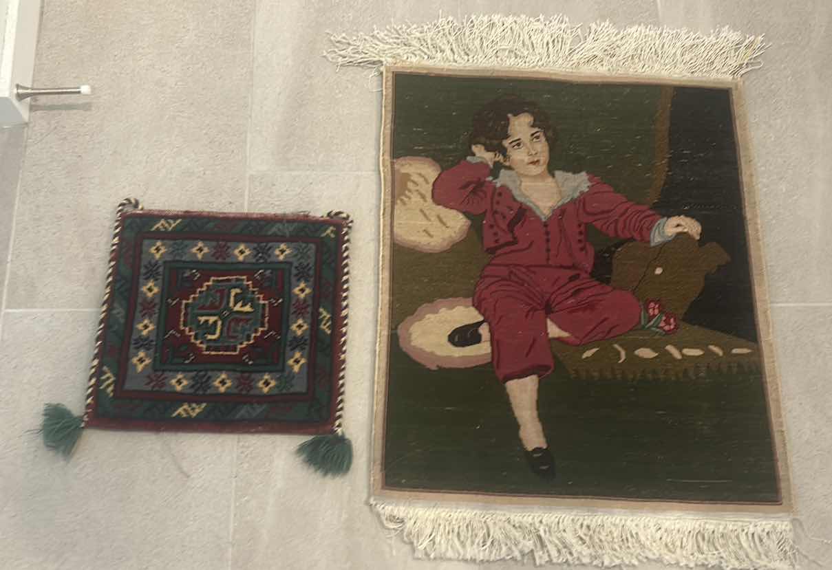 Photo 1 of 2 VINTAGE WALL TAPESTRIES ( LARGEST 21” x 32)