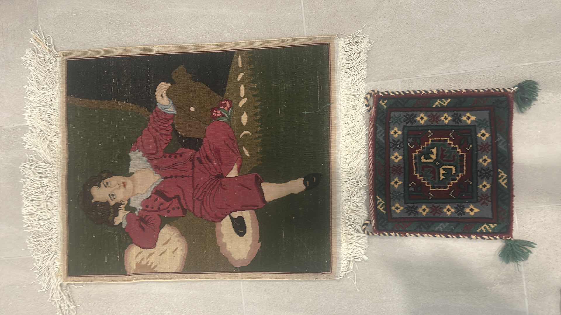 Photo 1 of 2 VINTAGE WALL TAPESTRIES ( LARGEST 21” x 32)