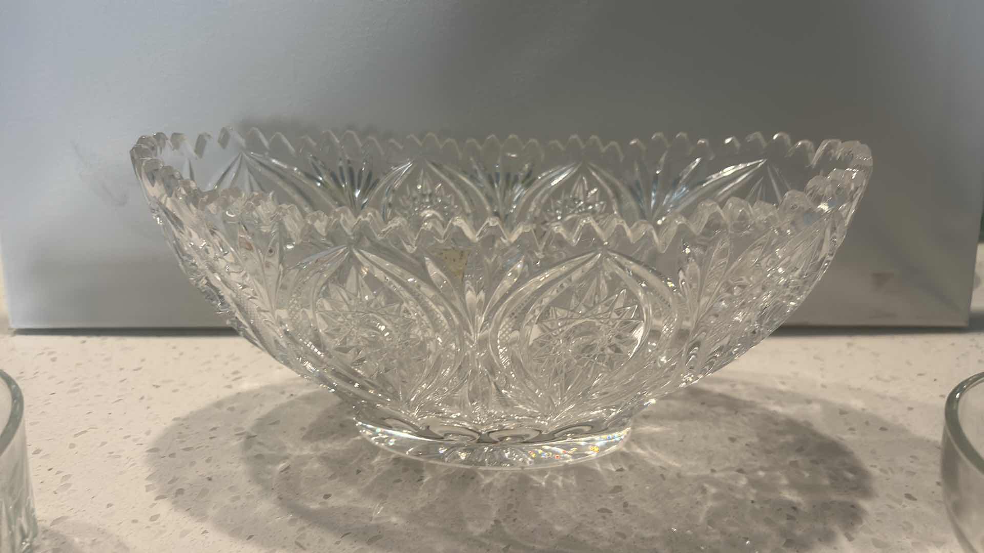 Photo 1 of 7 PC CRYSTAL BOWLS AND SMALL PITCHER