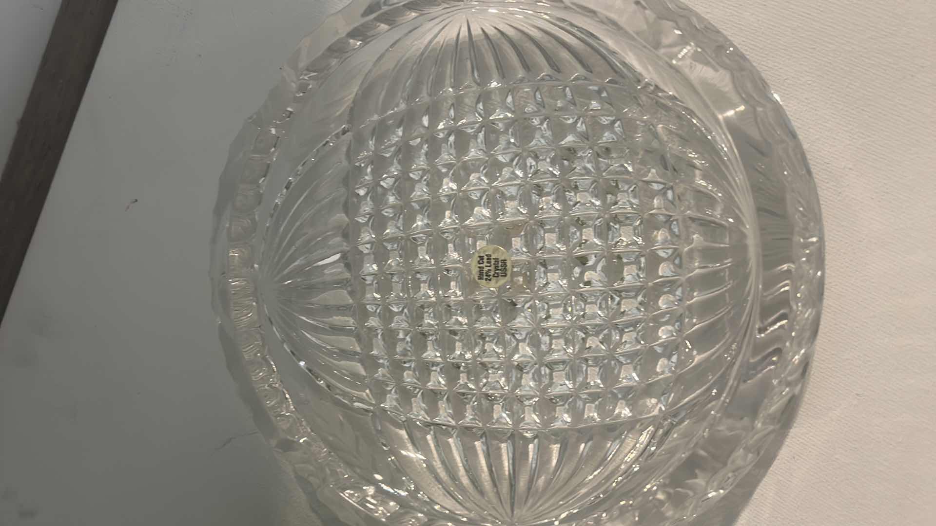 Photo 1 of HAND CUT LEAD CRYSTAL 6.5”