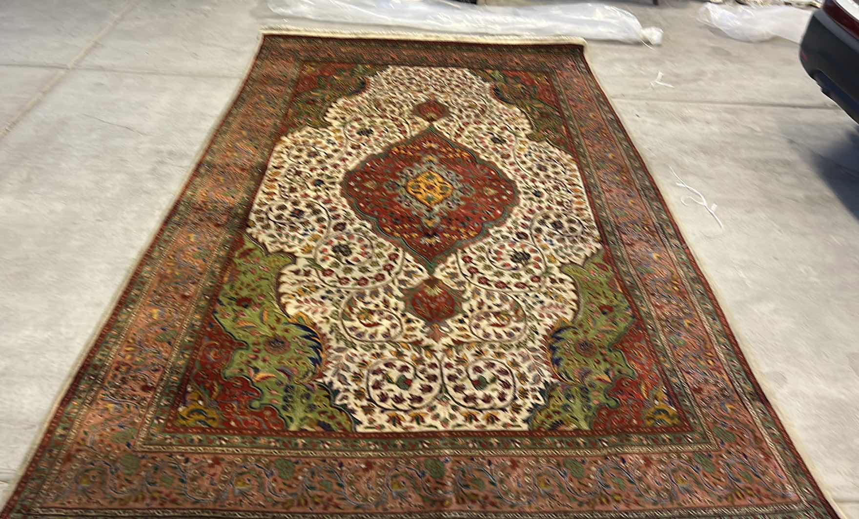 Photo 2 of WOOL PERSIAN AREA RUG 10.5” x 6.5”