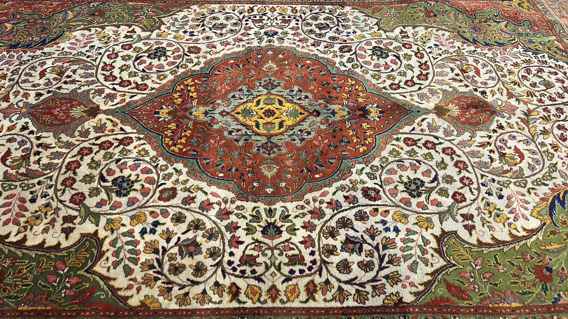 Photo 1 of WOOL PERSIAN AREA RUG 10.5” x 6.5”