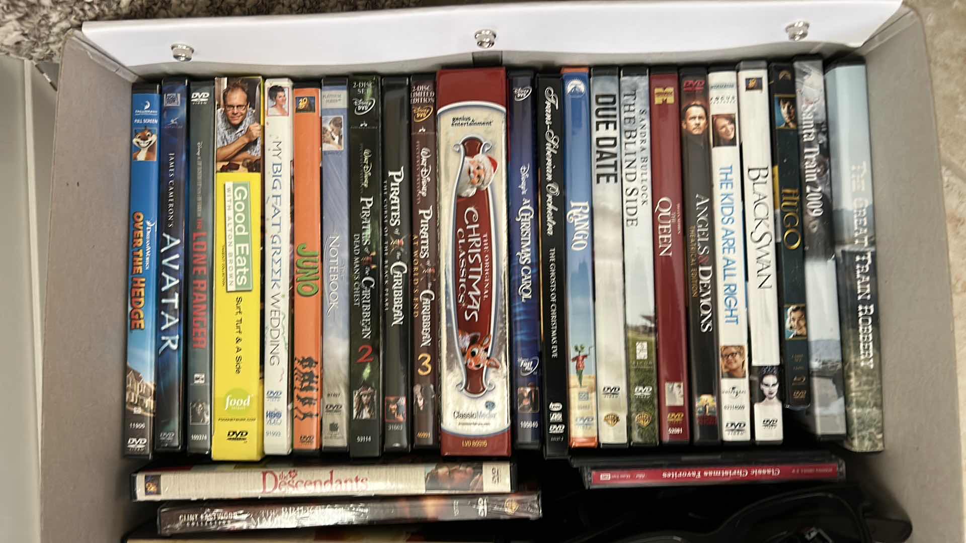 Photo 2 of BOX OF DVD’s, CD’s & 3D GLASSES