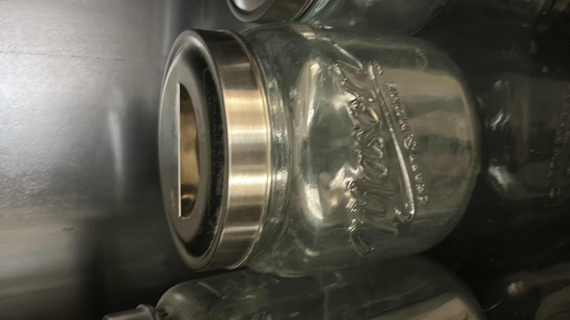 Photo 3 of CANISTER SET- 3 LARGE MASON JARS (LARGEST H9.25”