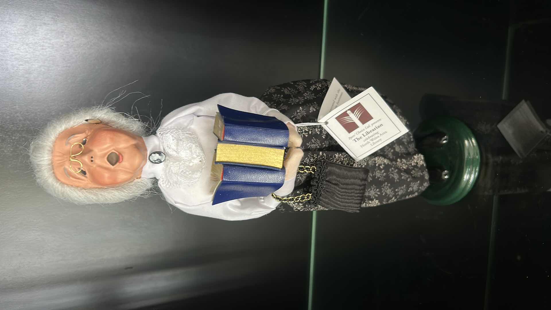 Photo 1 of BYERS CHOICE “THE LIBRARIAN” FIGURINE H13”