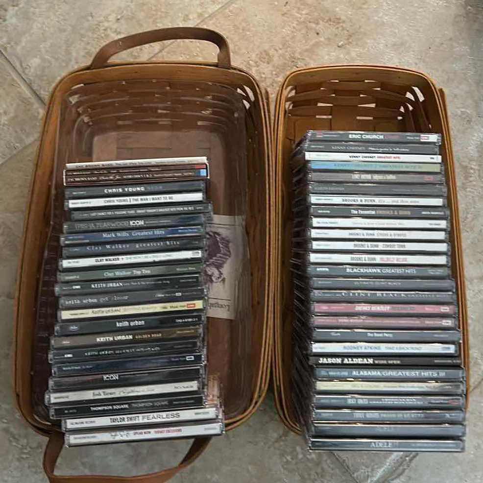 Photo 1 of 2 BASKETS OF CD’s