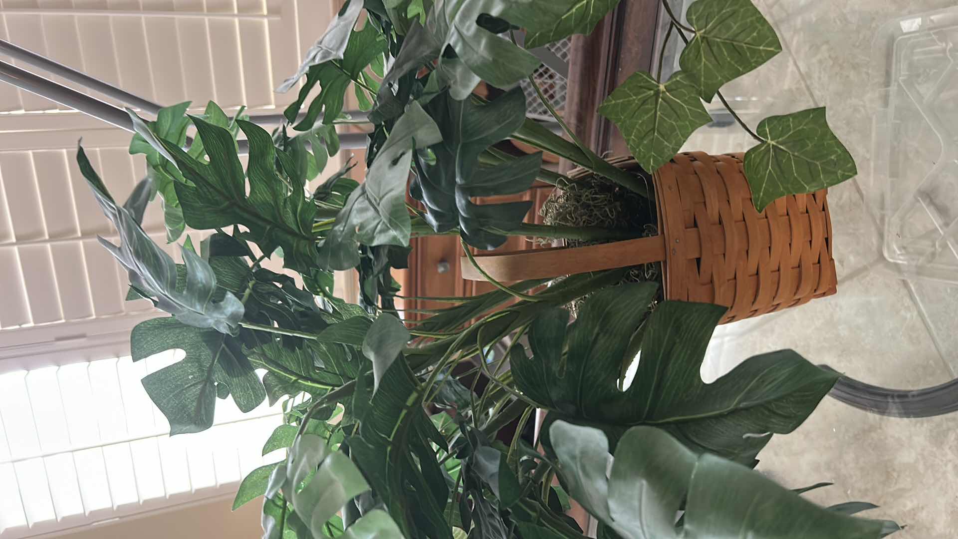 Photo 3 of 3 WOVEN BASKETS AND FAUX GREENERY (TALLEST 2’)