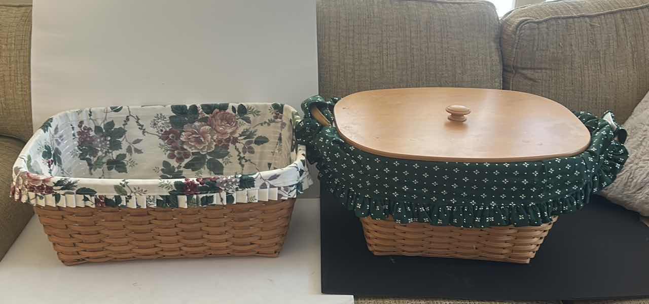 Photo 1 of 2 LARGE LONGABERGER BASKETS 23” x 18” x 9 1/2”