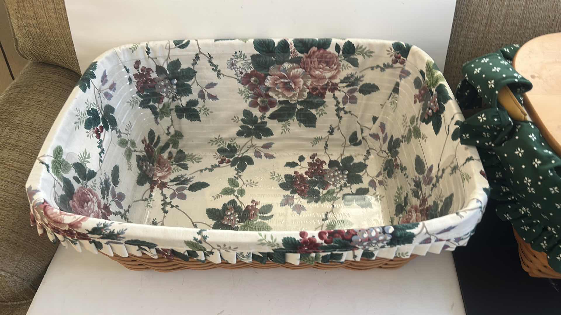 Photo 1 of 2 LARGE LONGABERGER BASKETS 23” x 18” x 9 1/2”