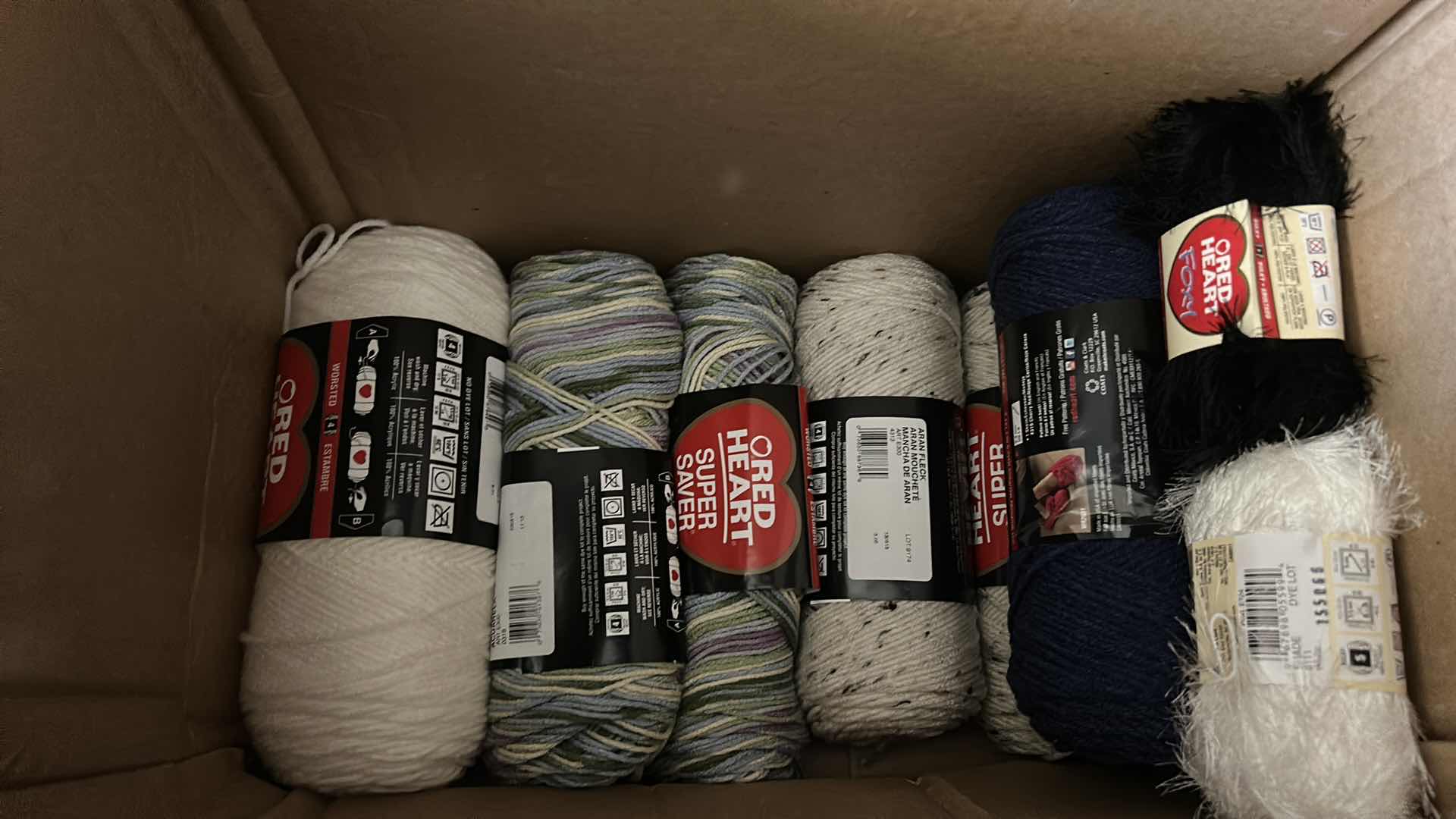 Photo 5 of BOX OF YARN AND CROCHET NEEDLES