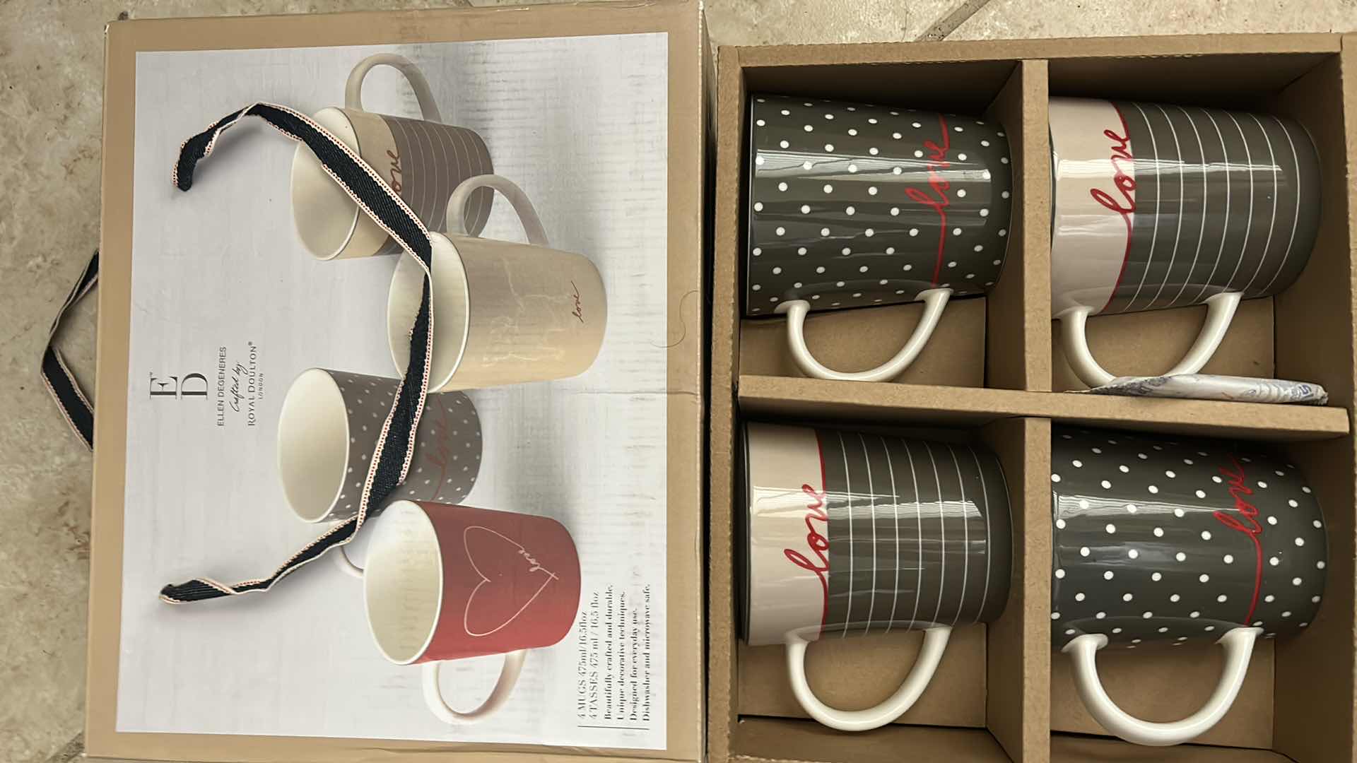 Photo 1 of 4 NEW IN BOX COFFEE MUGS $51