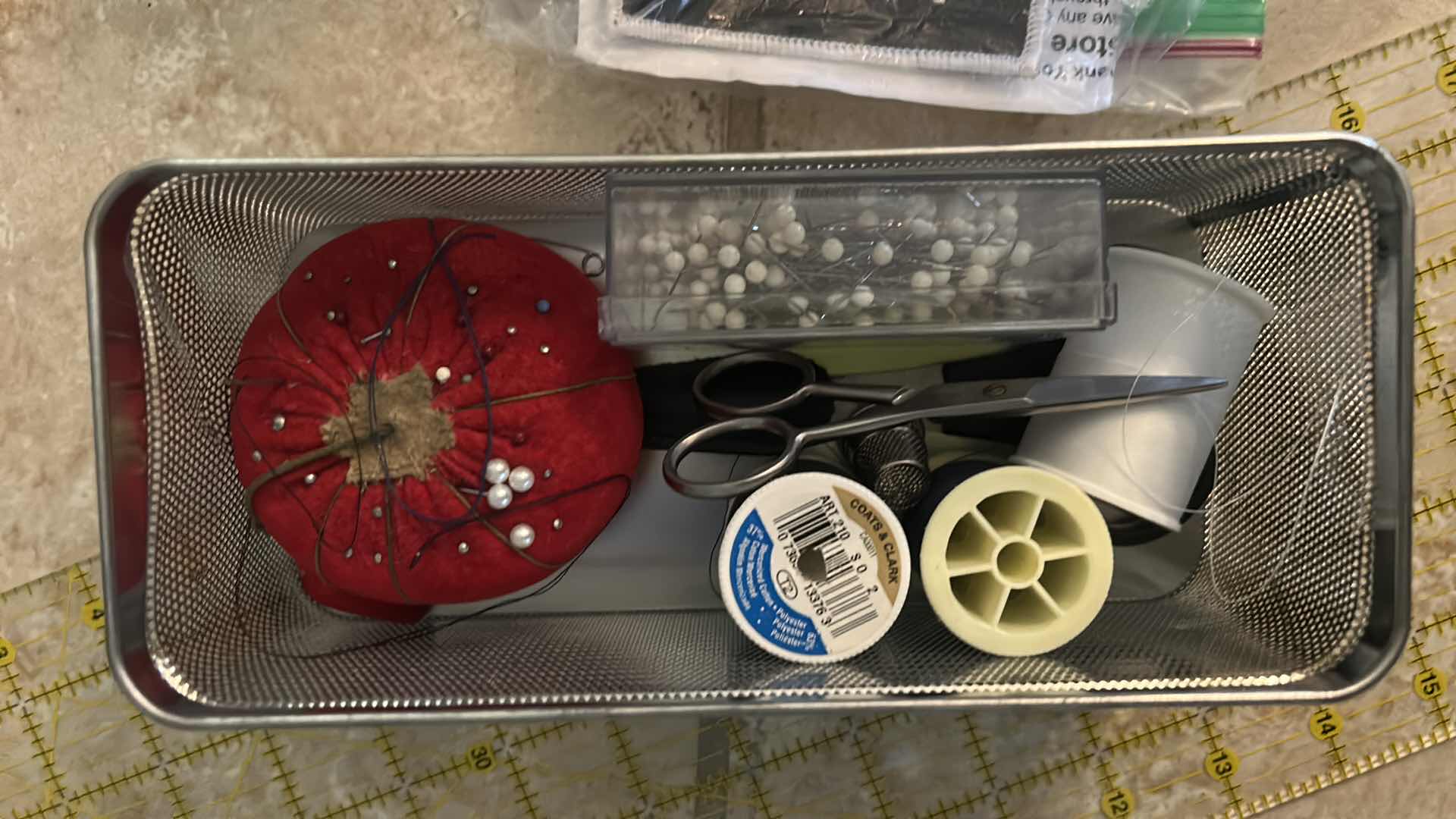 Photo 1 of BIN FULL OF CRAFT SUPPLIES