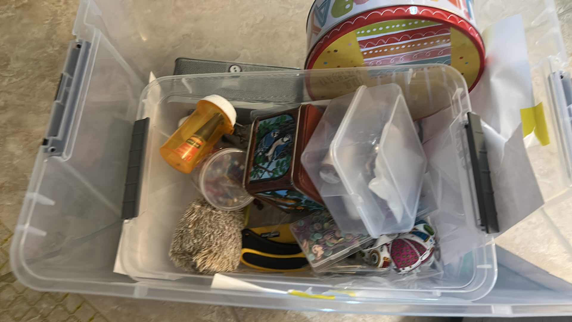 Photo 2 of BIN FULL OF CRAFT SUPPLIES