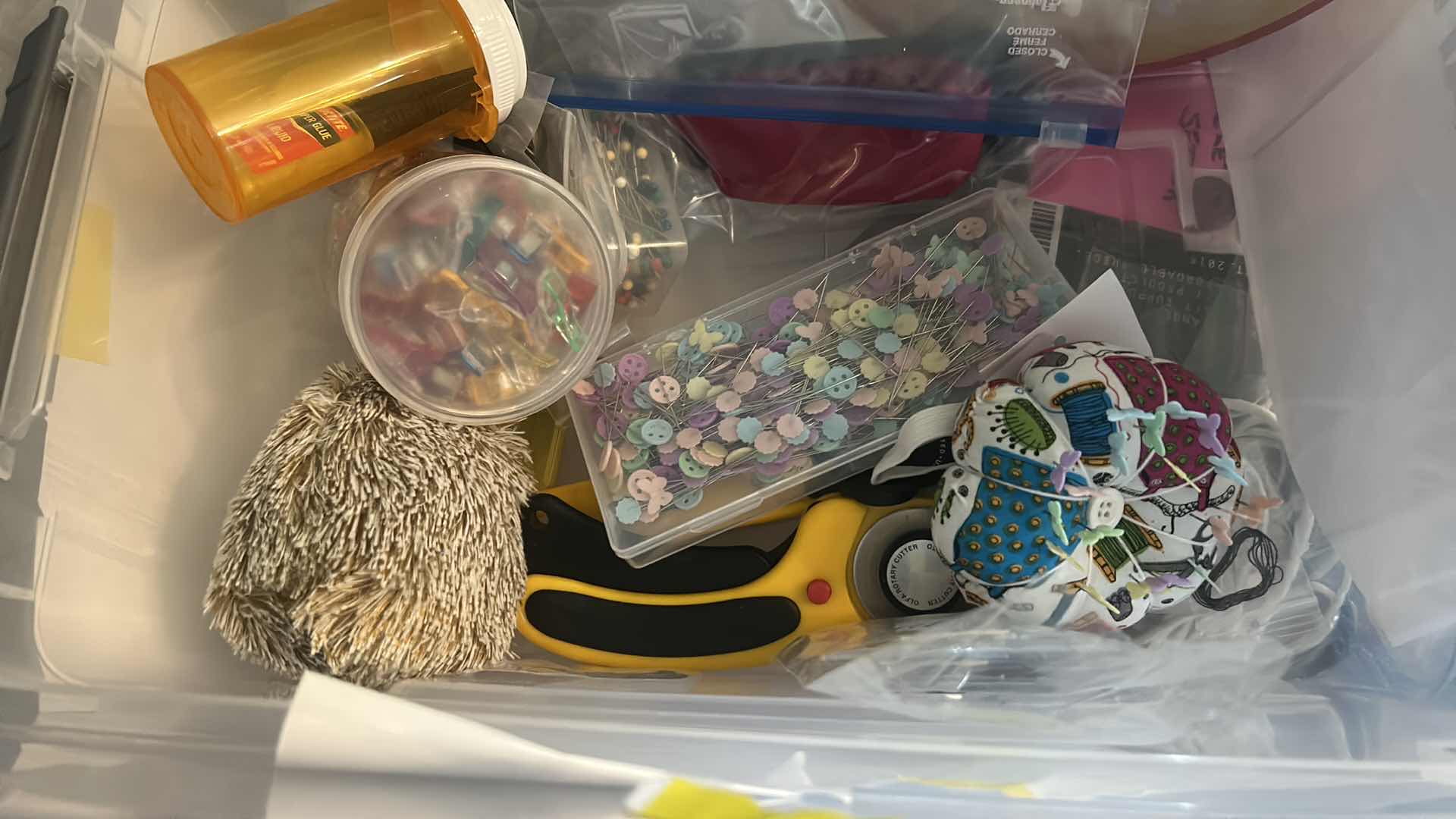 Photo 6 of BIN FULL OF CRAFT SUPPLIES