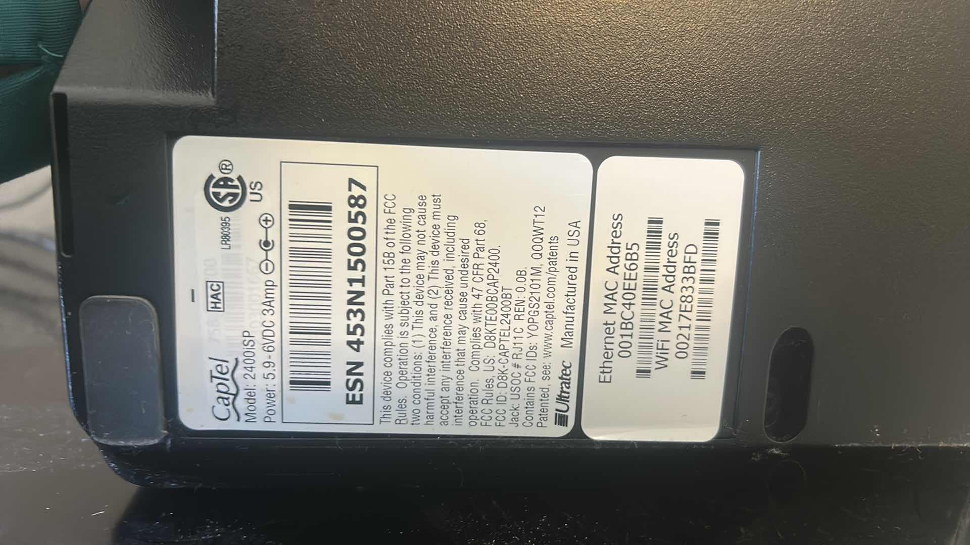 Photo 4 of CAPTEL AND AT& T PHONE