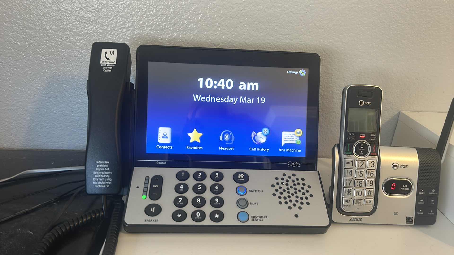 Photo 2 of CAPTEL AND AT& T PHONE